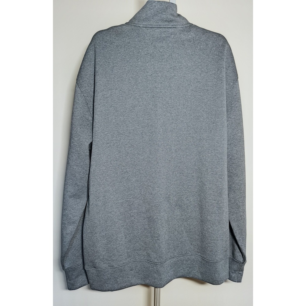 Tommy Hilfiger Mens XXL Quarter Zip Pullover Heather Blue Gray Mock Neck Sweater - Picture 3 of 7